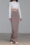 Marc Le Bihan Stretch Bandeau Dress or Skirt Collection MLB-25900-KMMEIGUI Deadwood Rose Long Skirt 25900 25901